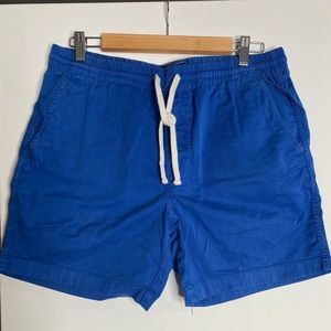 J Crew dock shorts in royal blue size medium.